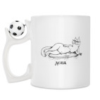 Кружка с футбольным мячиком