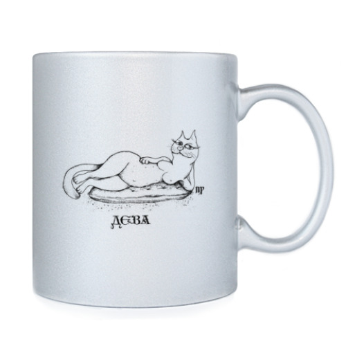 Кружка с принтом Дева / Кот / Зодиак