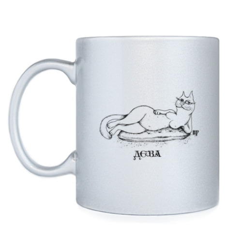 Кружка с принтом Дева / Кот / Зодиак