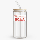 Банка с бамбуковой крышкой