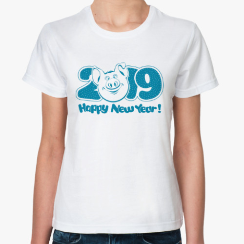 Классическая футболка Год кабана 2019