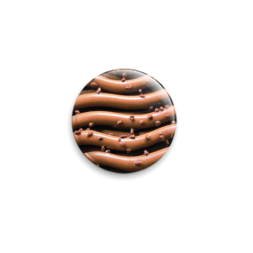 Значок 25мм  Шоколадный крем