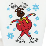 Олень на коньках