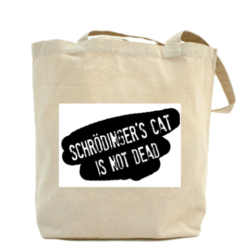 Сумка шоппер с принтом  Schrodinger's Cat