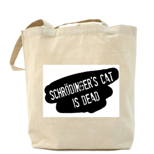Сумка шоппер с принтом  Schrodinger's Cat