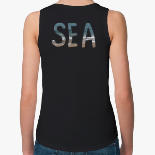 Женская майка с принтом SEA