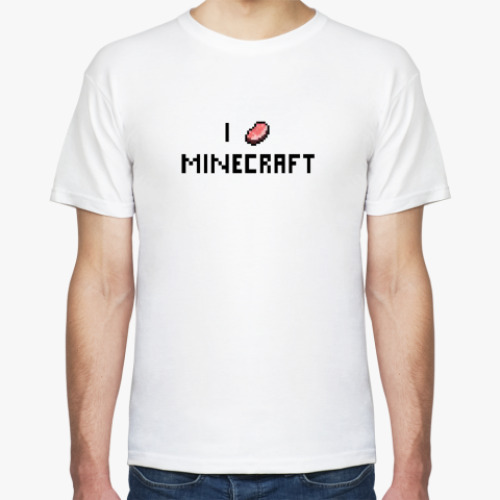 Футболка I love Minecraft