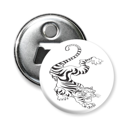 Магнит-открывашка с принтом кошки