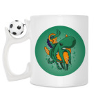 Кружка с футбольным мячиком