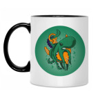 Кружка двухцветная