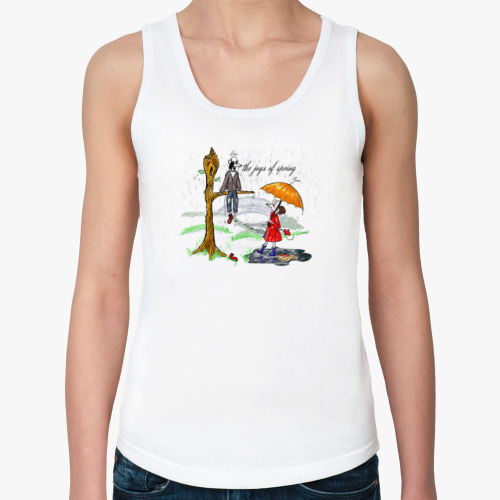 Женская майка с принтом the joys of spring