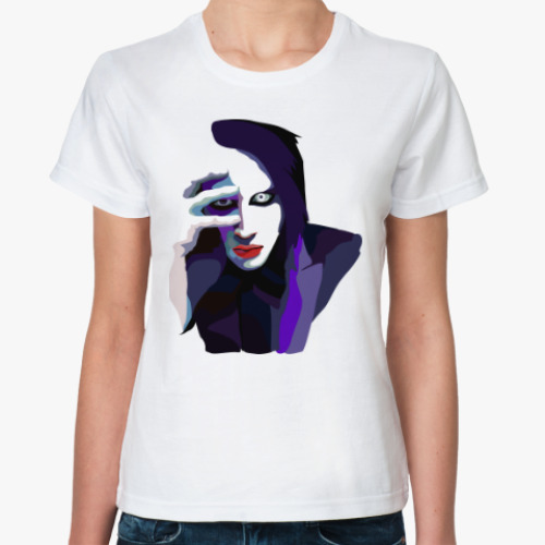 Классическая футболка Marylin Manson Art