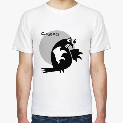 Футболка с принтом Сокол