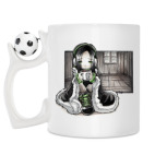 Кружка с футбольным мячиком