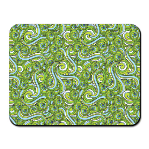 Коврик для мыши Зеленый волны