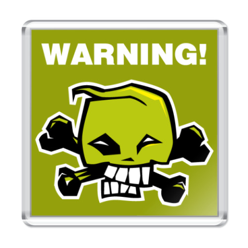 Магнит Warning1
