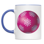 Двухцветная кружка Елочная игрушка