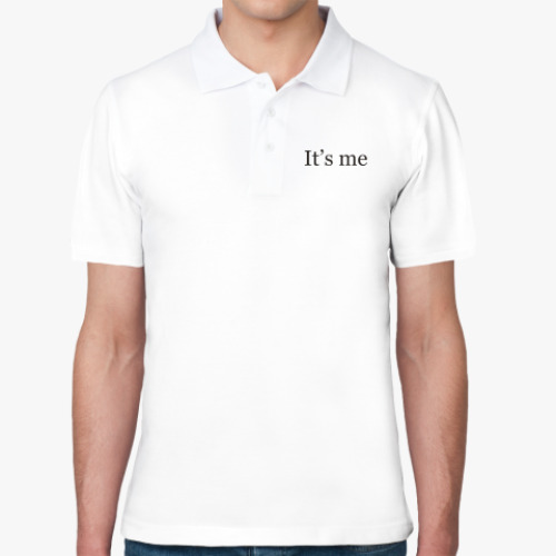 Рубашка поло с принтом Это я