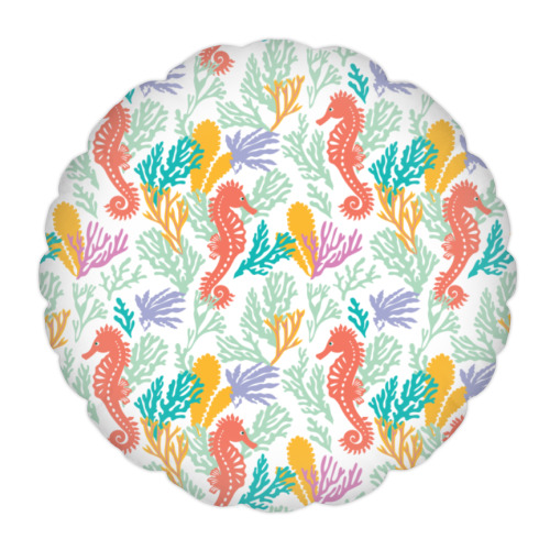 Подушка с принтом Подводный мир