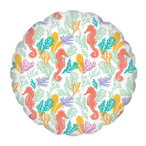 Подушка с принтом Подводный мир