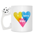 Кружка с футбольным мячиком