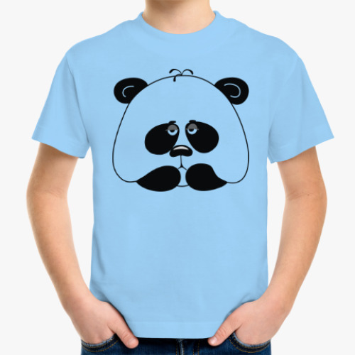Детская футболка Грустная панда