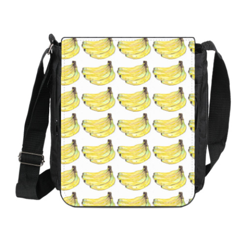 Сумка на плечо (мини-планшет) банановый узор