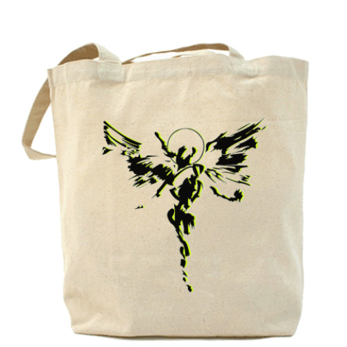 Сумка шоппер с принтом FOB abstract Холщовая сумка