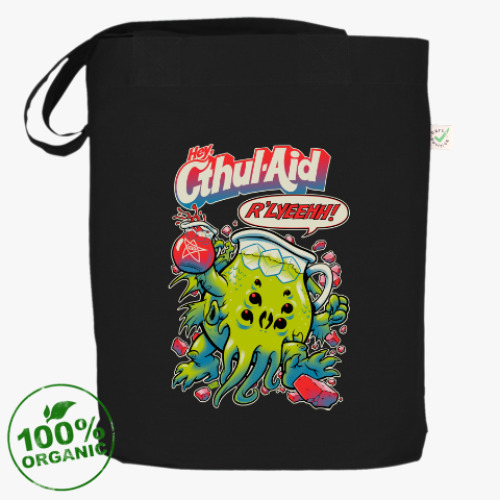 Сумка шоппер с принтом Ктулху Cthul-Aid