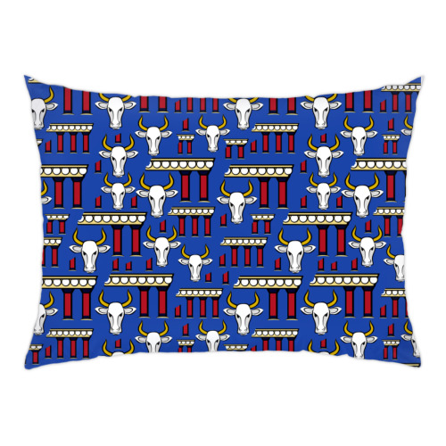 Подушка с принтом КНОССКИЙ БЫК