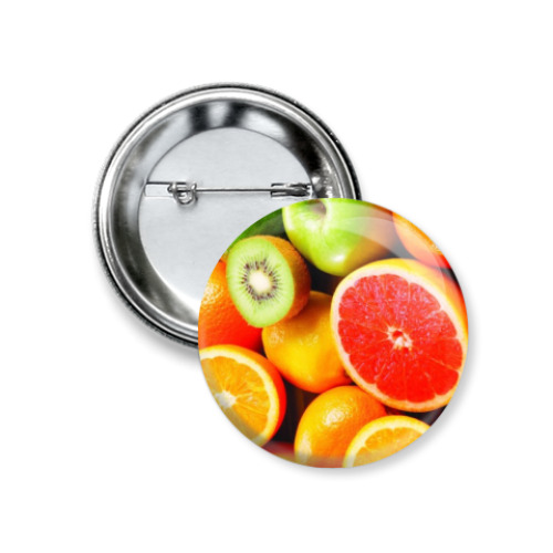 Значок 37мм Фруктовый микс
