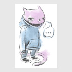 Постер 40 х 60 см Кот