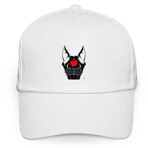 Кепка бейсболка с принтом Dog skull