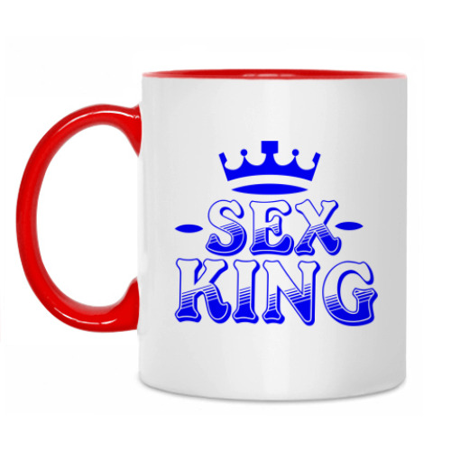 Кружка с принтом Sex king