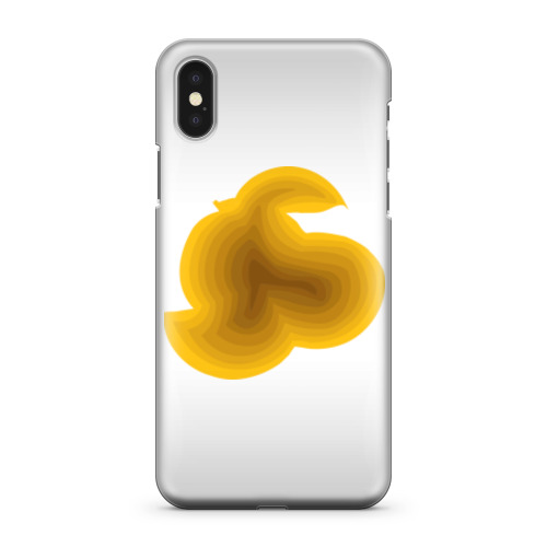 Чехол для iPhone X Фон апельсин