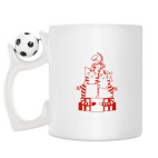 Кружка с футбольным мячиком