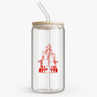 Банка с бамбуковой крышкой