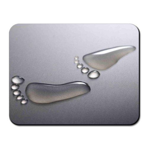 Коврик для мыши с принтом  следы