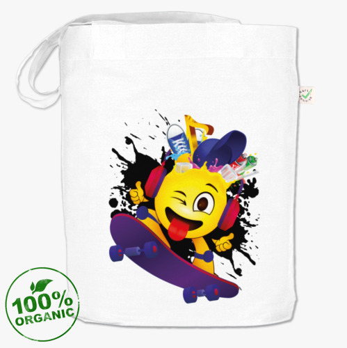 Сумка шоппер с принтом Летние приключения