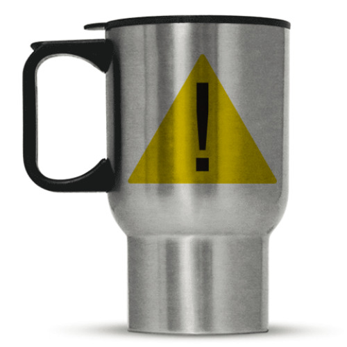 Кружка-термос с принтом Знак опасности