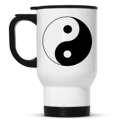 Кружка-термос с принтом Инь-Янь