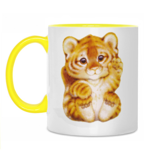 Кружка с принтом Тигрёнок