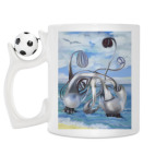 Кружка с футбольным мячиком