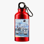 Металлическая бутылка 400 мл UV-DTF