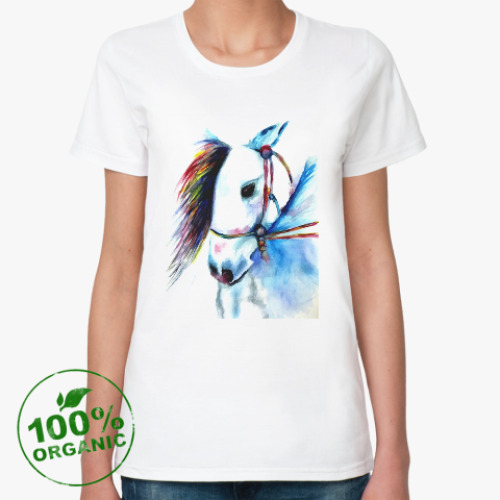 Женская футболка из органик-хлопка Horse