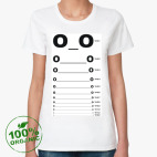 Женская футболка органик