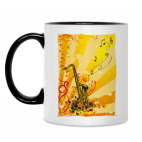 Кружка двухцветная