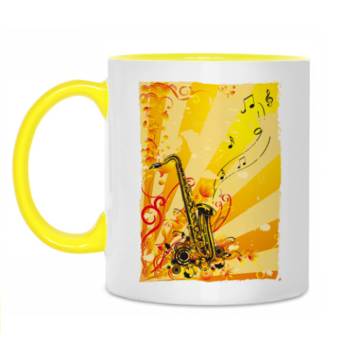 Кружка с принтом Music