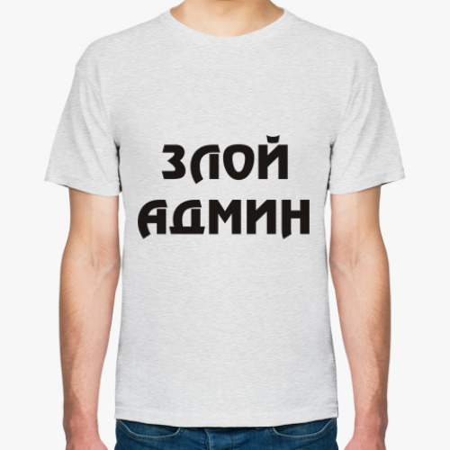 Футболка с принтом Злой Админ
