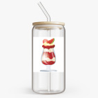 Банка с бамбуковой крышкой